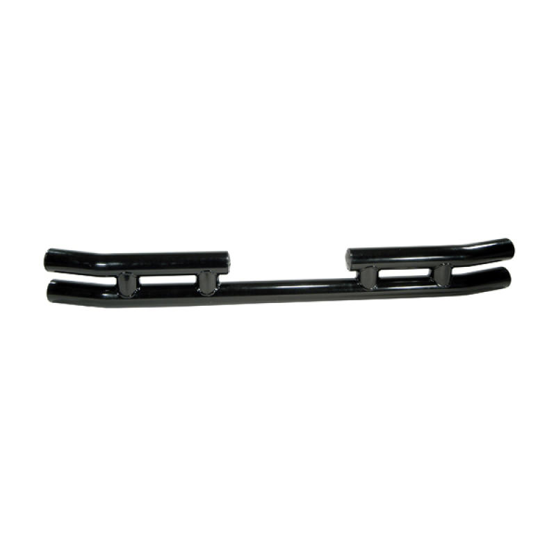 Jeep Wrangler Tube Bumper - Rear - Rugged Ridge - 3in Double Tube - Gloss Black - `87-`06